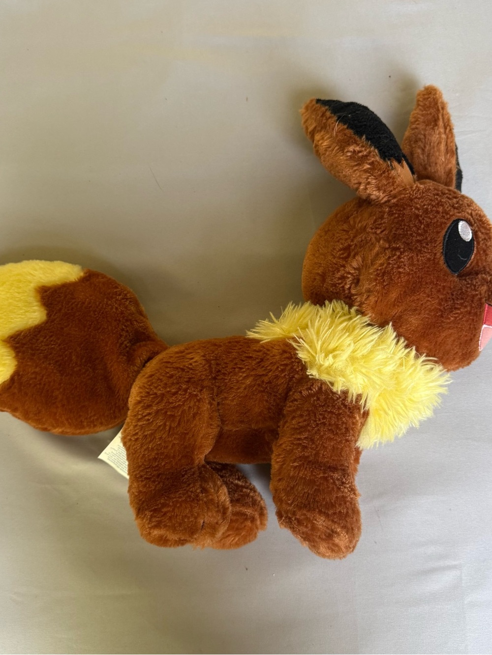 Build-A-Bear Workshop Pokémon Eevee Plush Stuffed Animal Brown Yellow Collar
